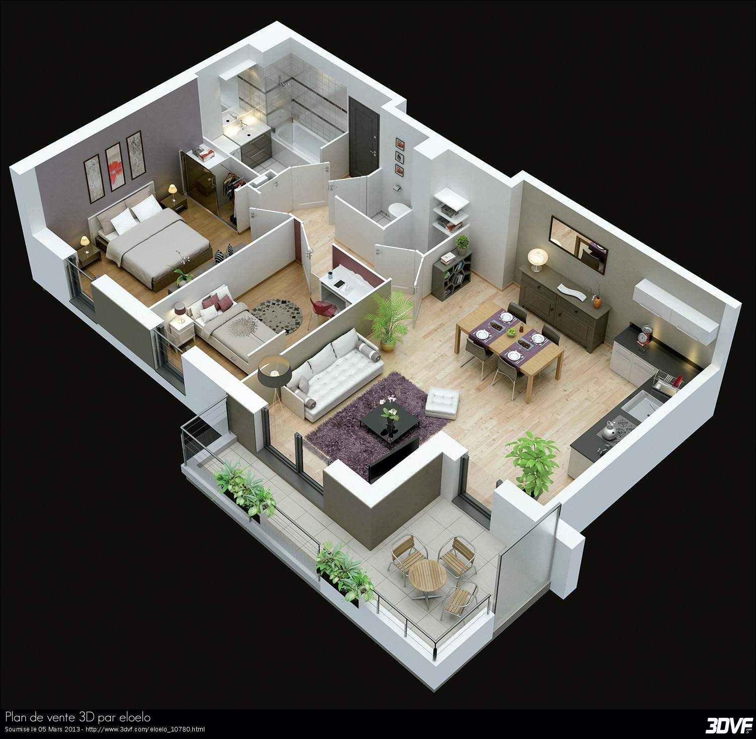 Plan cuisine 3d gratuit leroy merlin