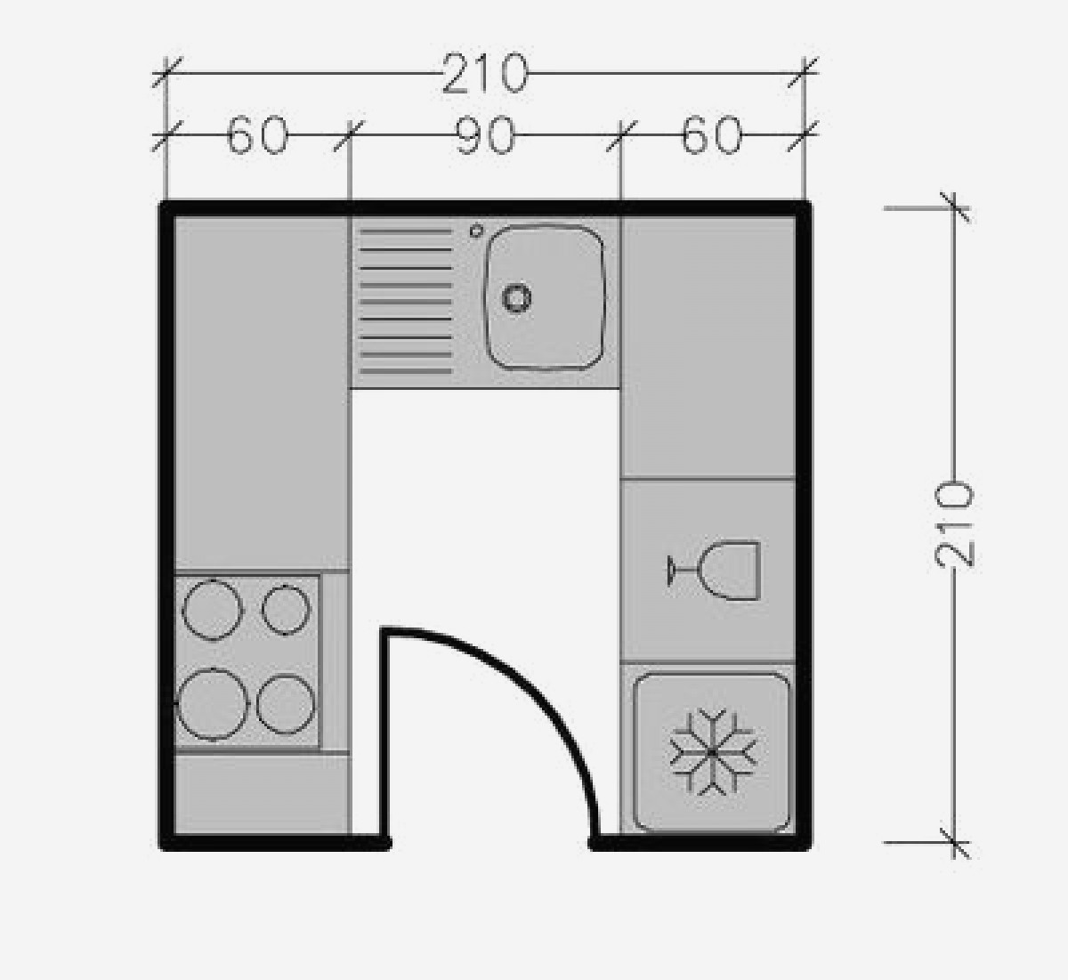 Plan cuisine en parallèle