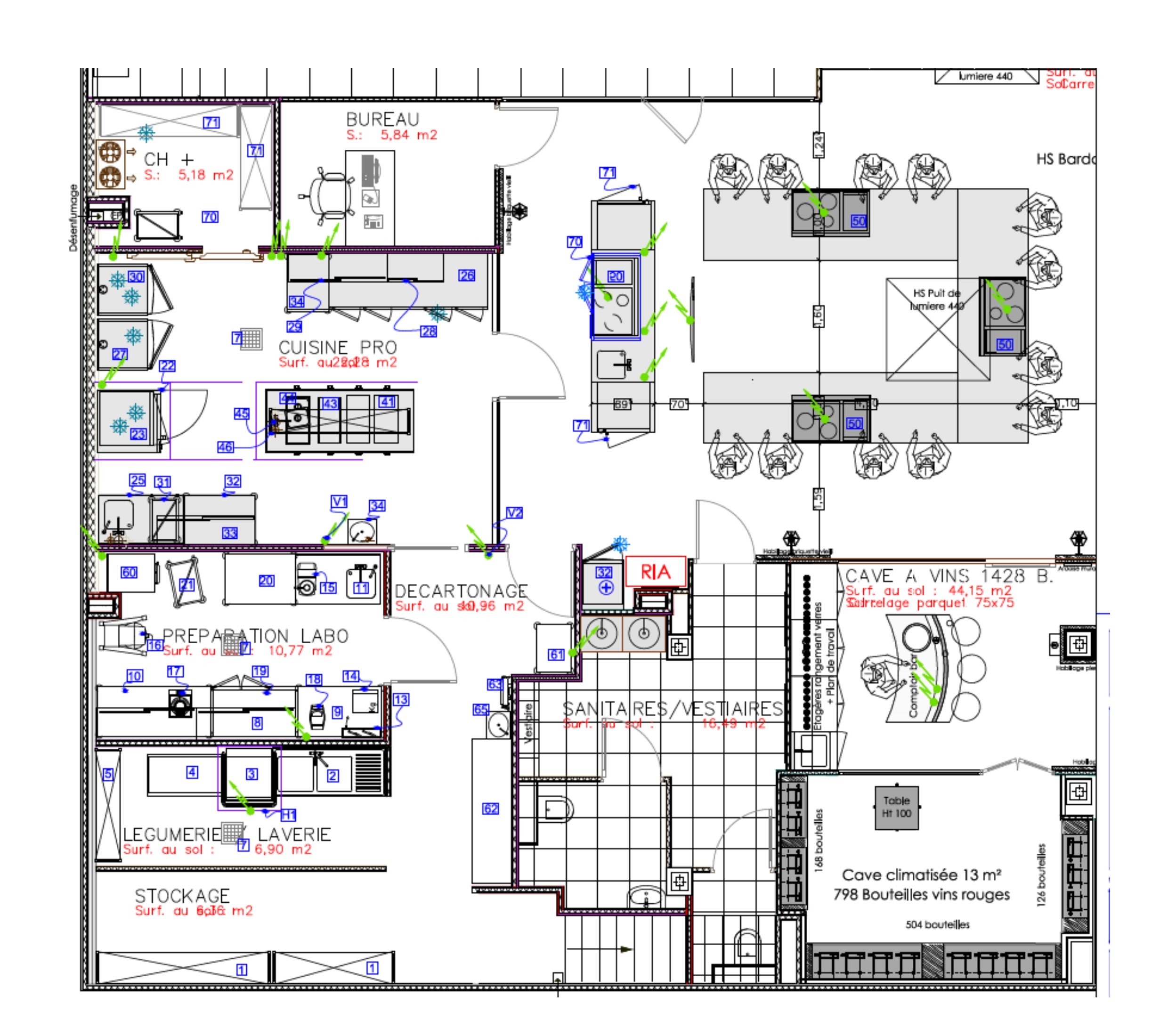 Plan circuit electrique cuisine