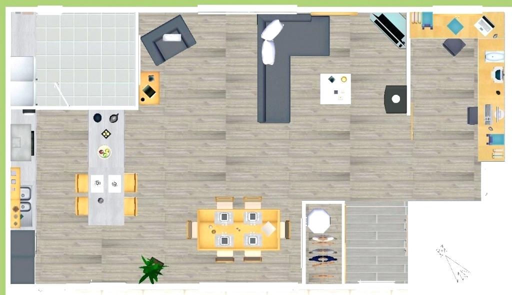 Plan amenagement cuisine americaine