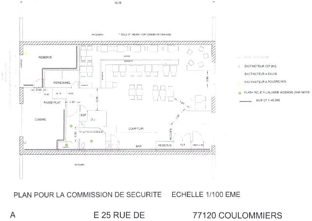 Plan cuisine pour restaurant