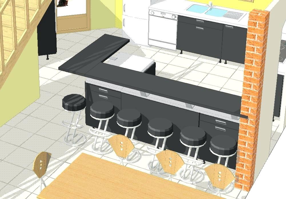 Largeur plan de travail bar cuisine