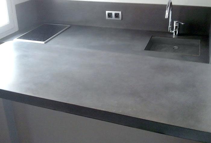 Plan de travail cuisine beton cire avis