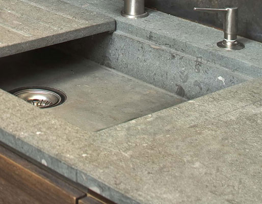 Plan de travail cuisine pierre naturelle