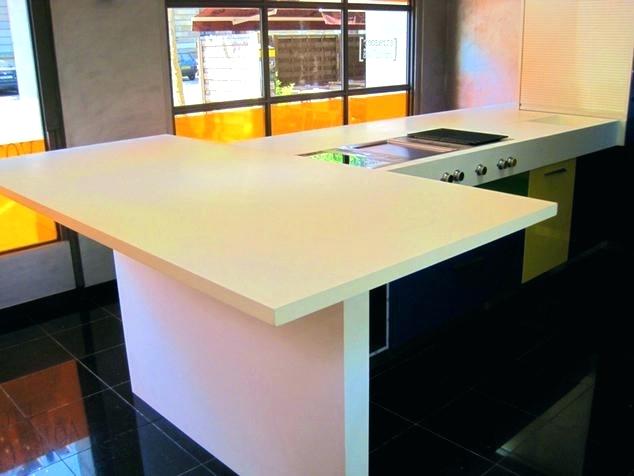 Plan de travail cuisine en resine de synthese
