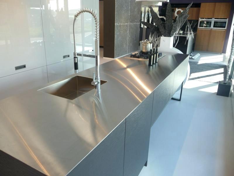 Plan travail cuisine inox