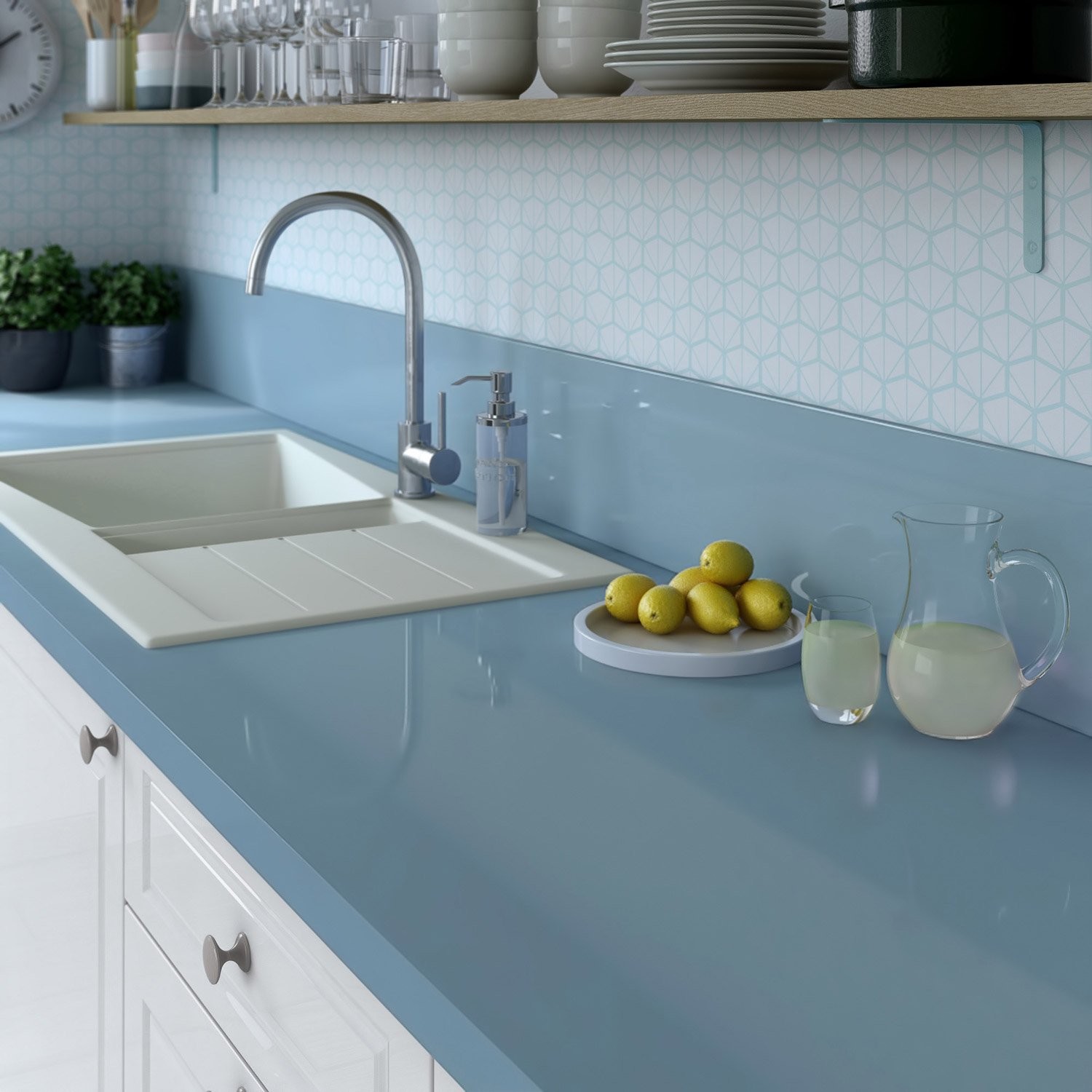 Plan cuisine faience