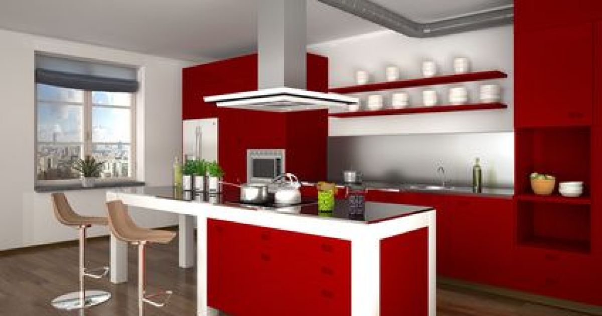 Cuisine avec bar plan de travail