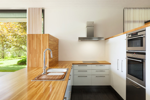 Plan de travail cuisine en teck