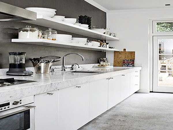 Plan de travail pour cuisine laquée blanc