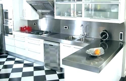 Plan cuisine inox brossé