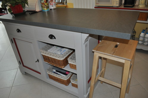 Meuble cuisine bar plan travail