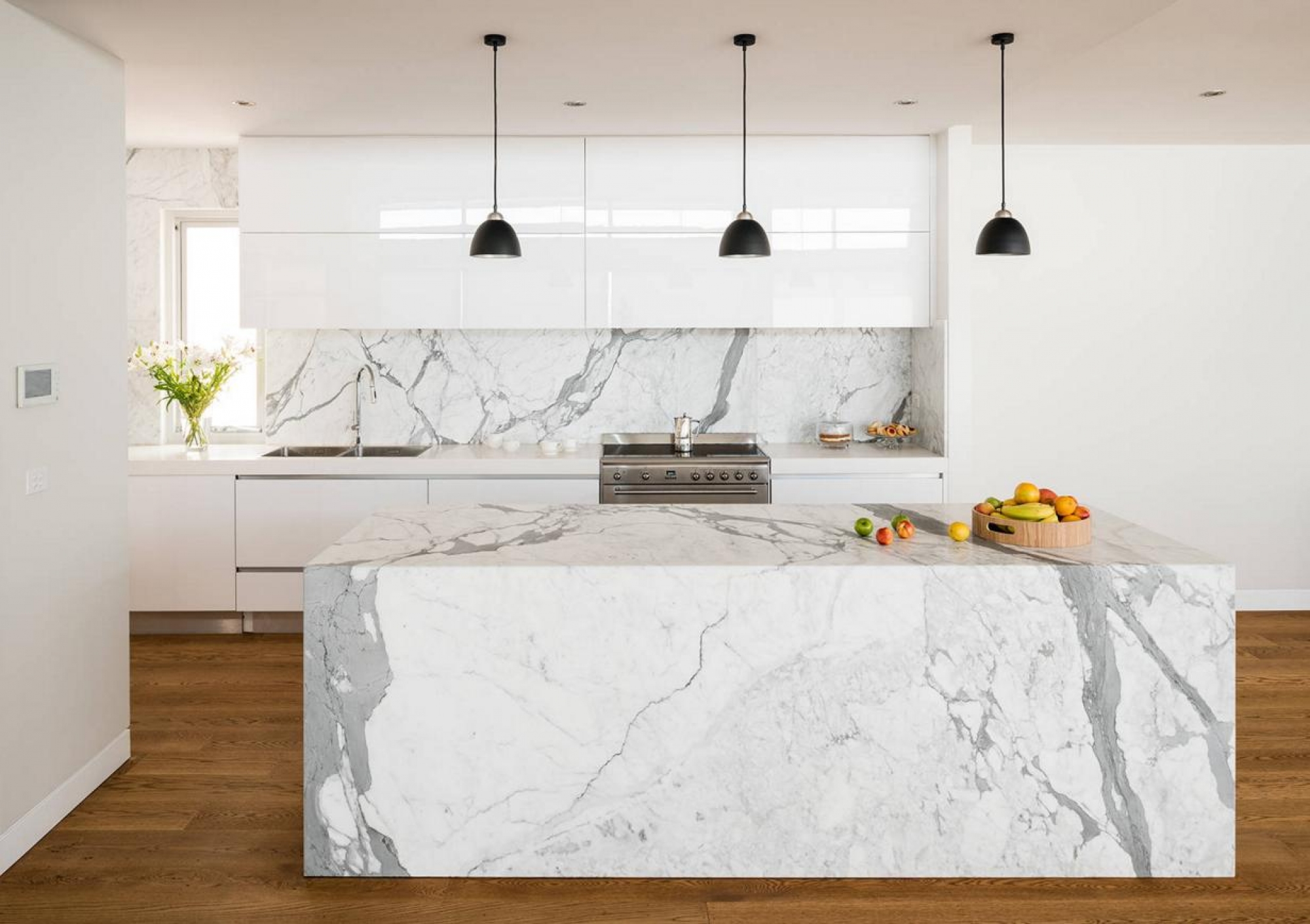 Plan cuisine en marbre