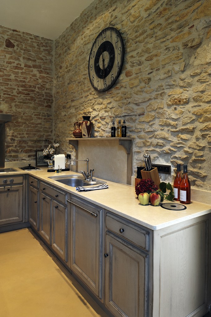 Plan de cuisine en pierre naturelle
