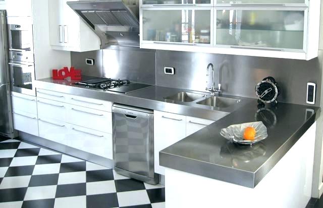 Plan de travail cuisine inox prix