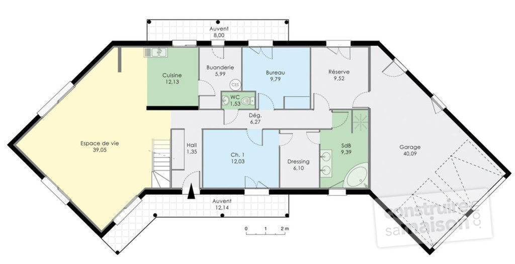 Plan maison cuisine au nord