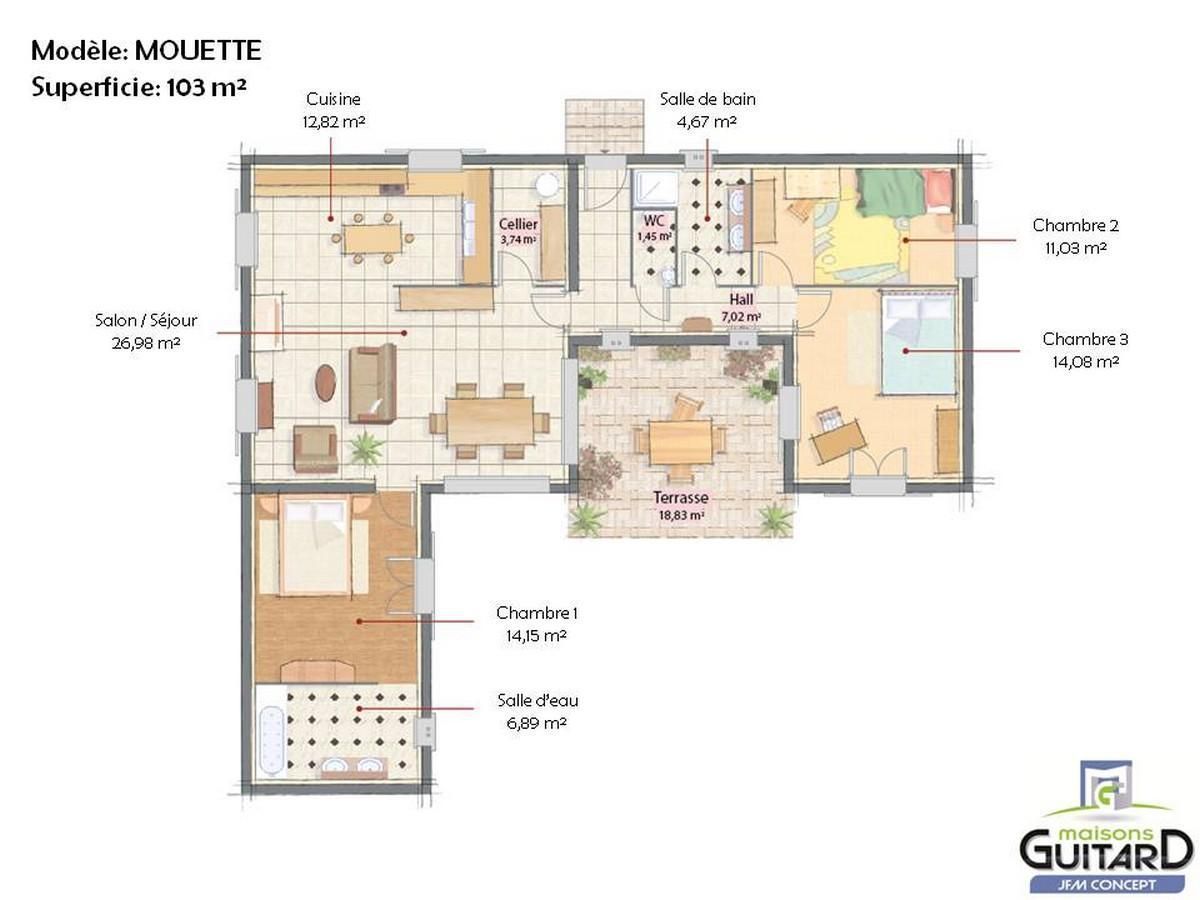 Plan maison cuisine centrale