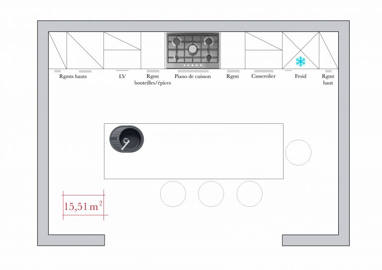 Chaise haute cuisine hauteur plan de travail - Atwebster.fr - Maison et