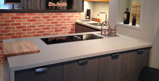 Plan de cuisine en beton cire