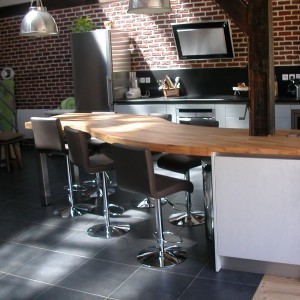 Plan travail cuisine table