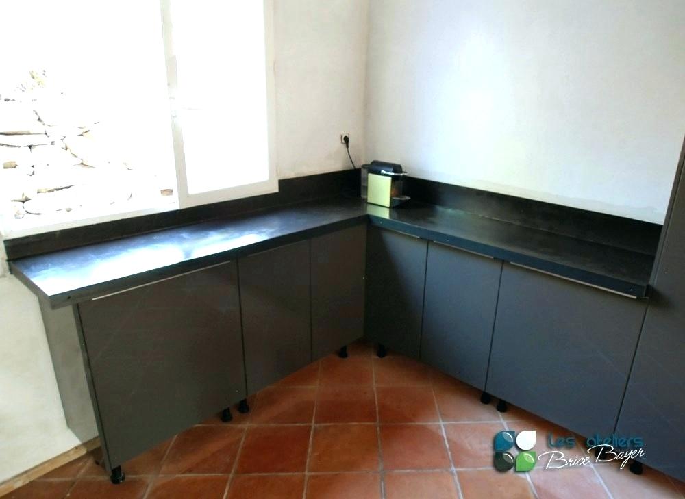 Plan travail cuisine en beton