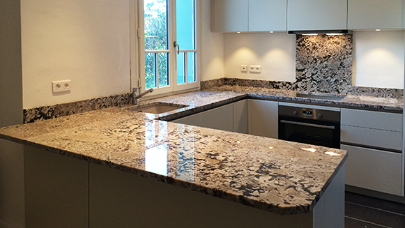 Plan de travail en granite pour cuisine