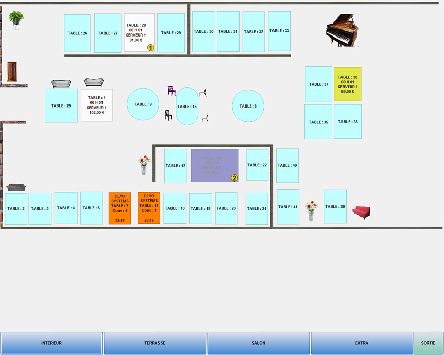 Plan de cuisine restauration rapide