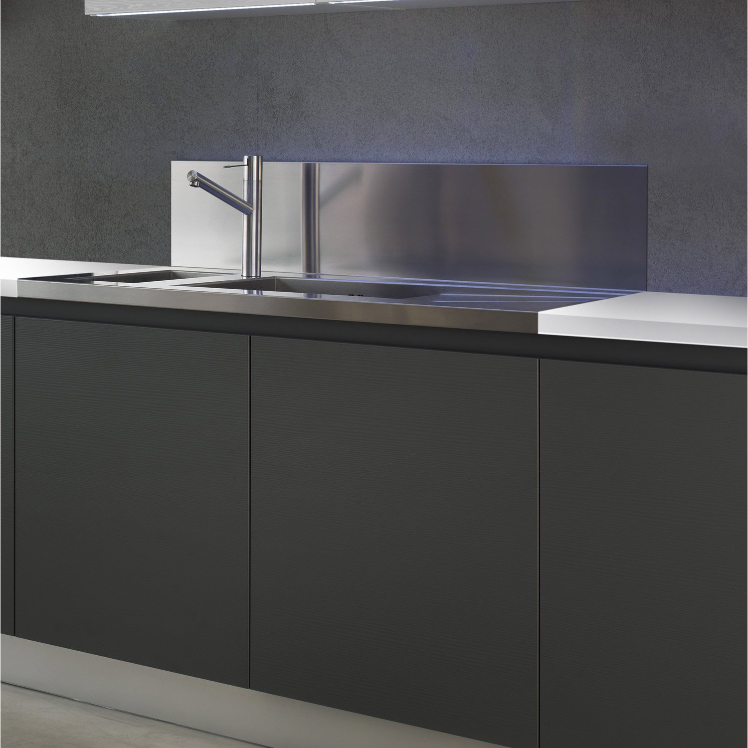 Plaque inox pour plan de travail cuisine