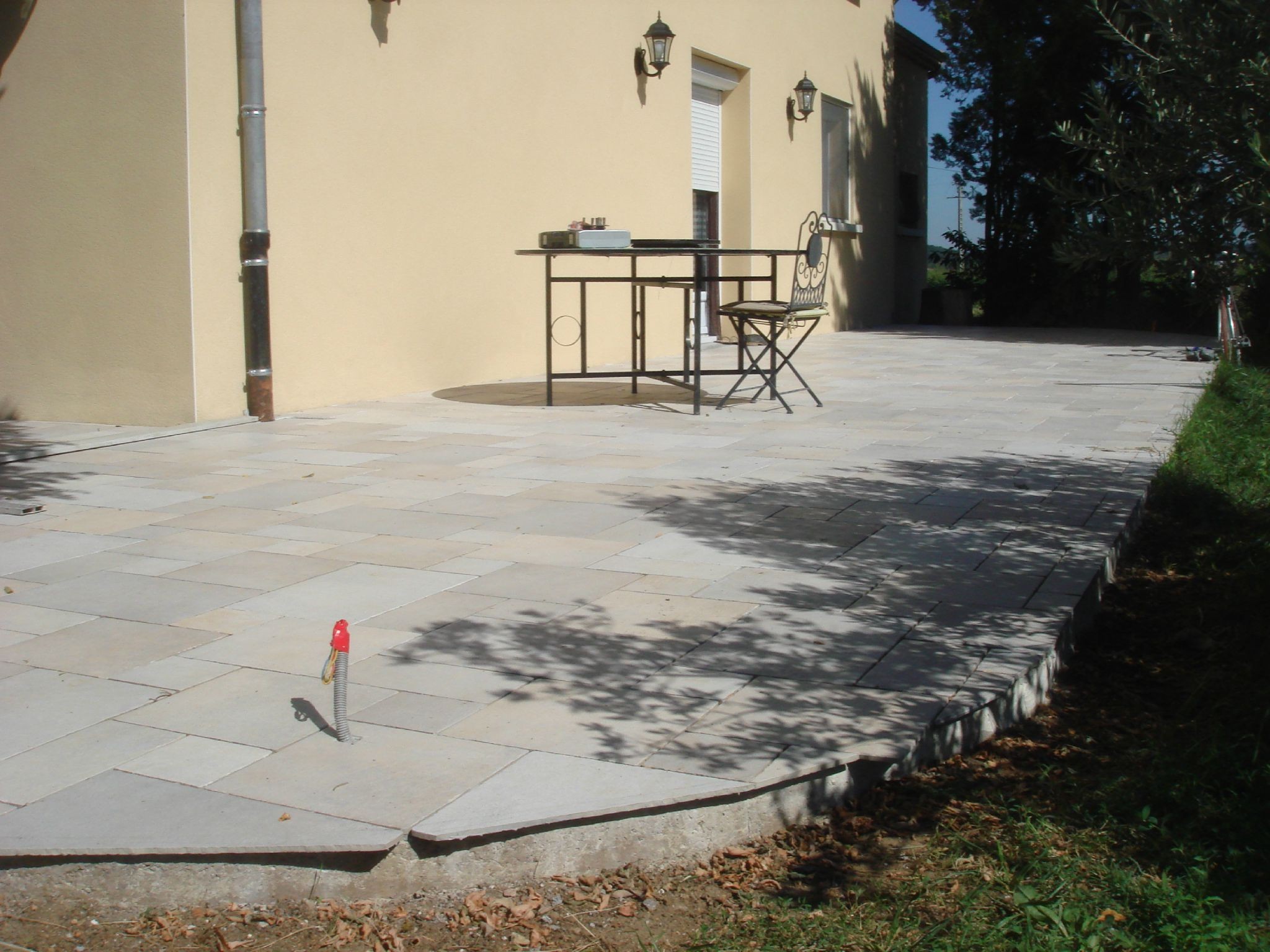 Carrelage exterieur sur dalle beton