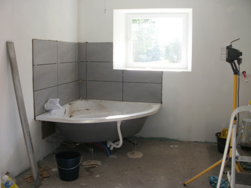 Carrelage autour de la baignoire