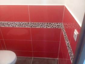 Carrelage wc frise