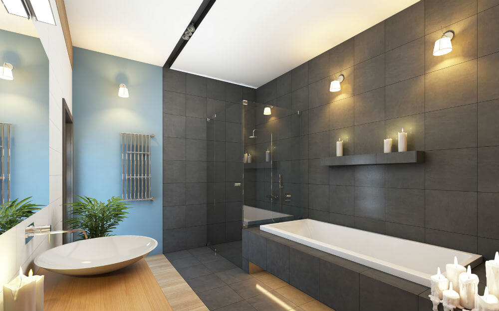 Carrelage contre baignoire