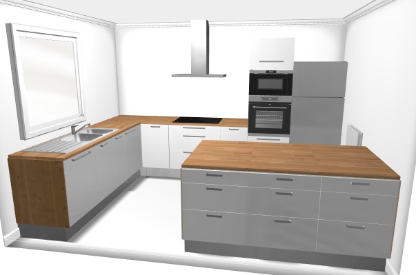 Plan de travail cuisine inox