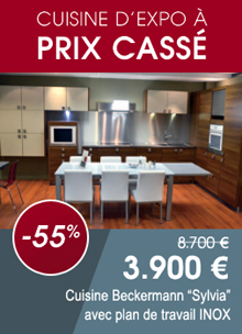 Cuisine equipee modele d'exposition