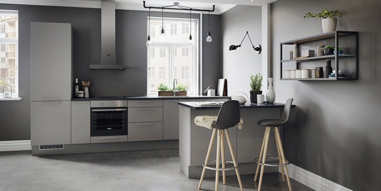 Couleur mur cuisine grise