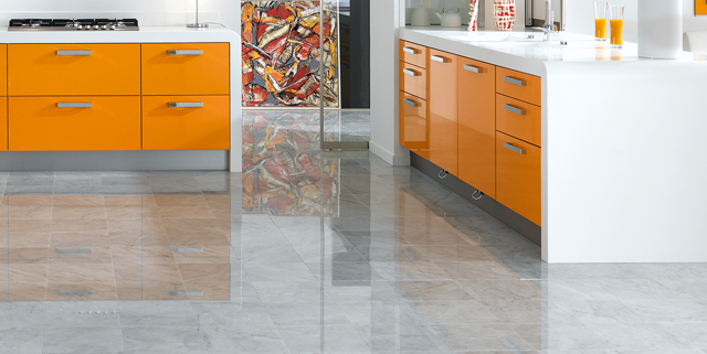 Carrelage sol cuisine design