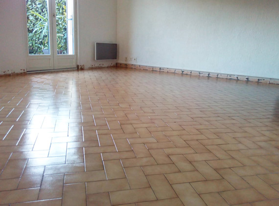 Carrelage sol cuisine damier