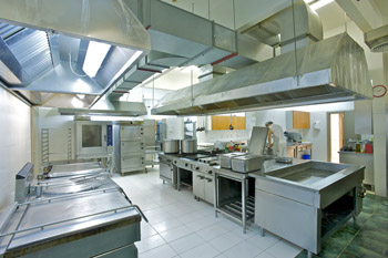 Carrelage mural cuisine professionnelle