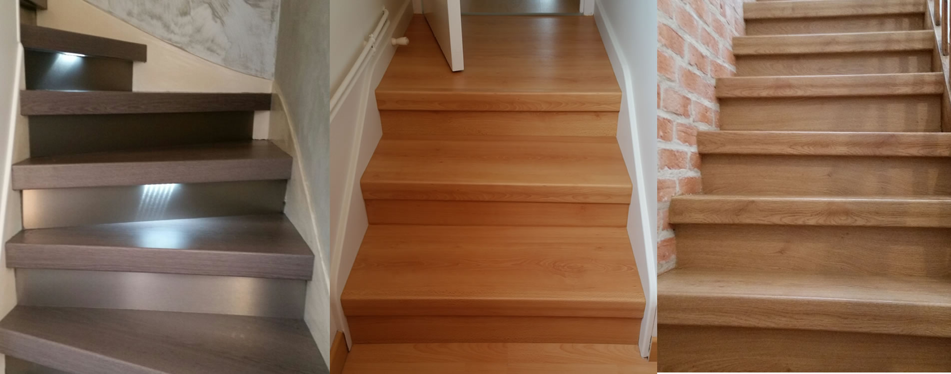 Carrelage parquet escalier