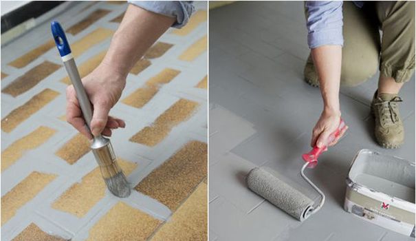 Peindre un carrelage sol de cuisine