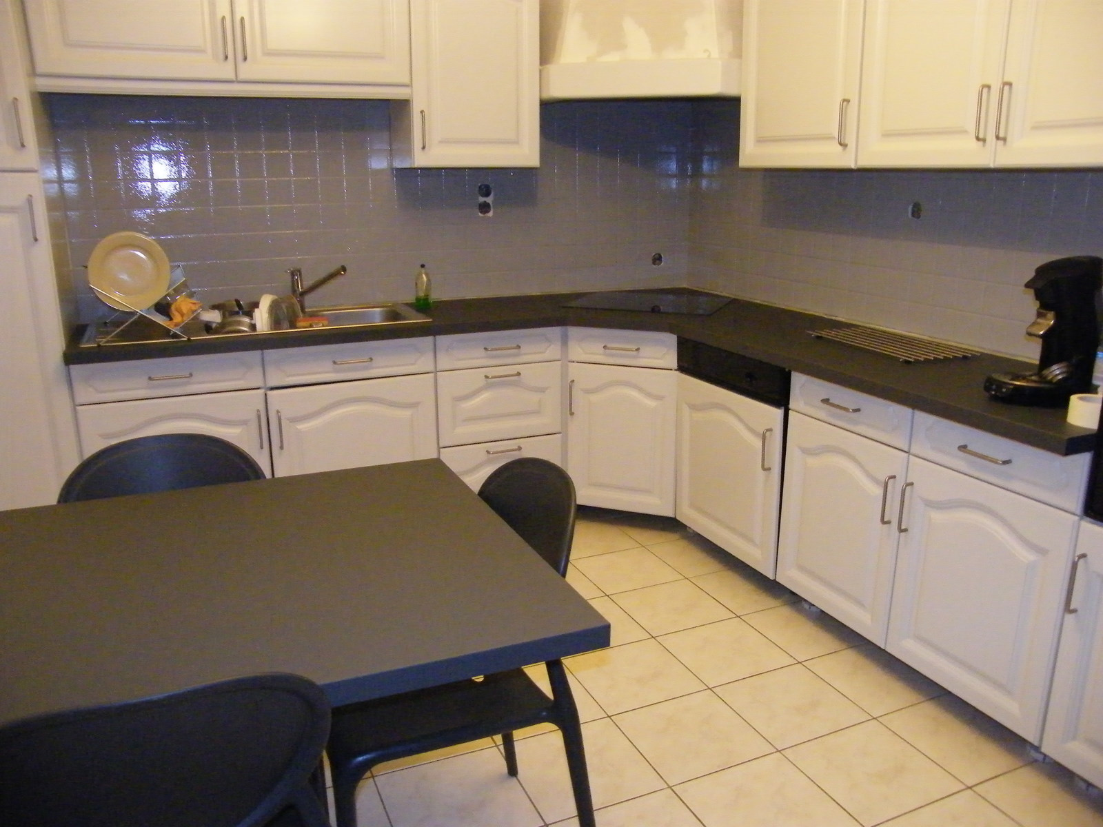 Table de cuisine en bois de grange