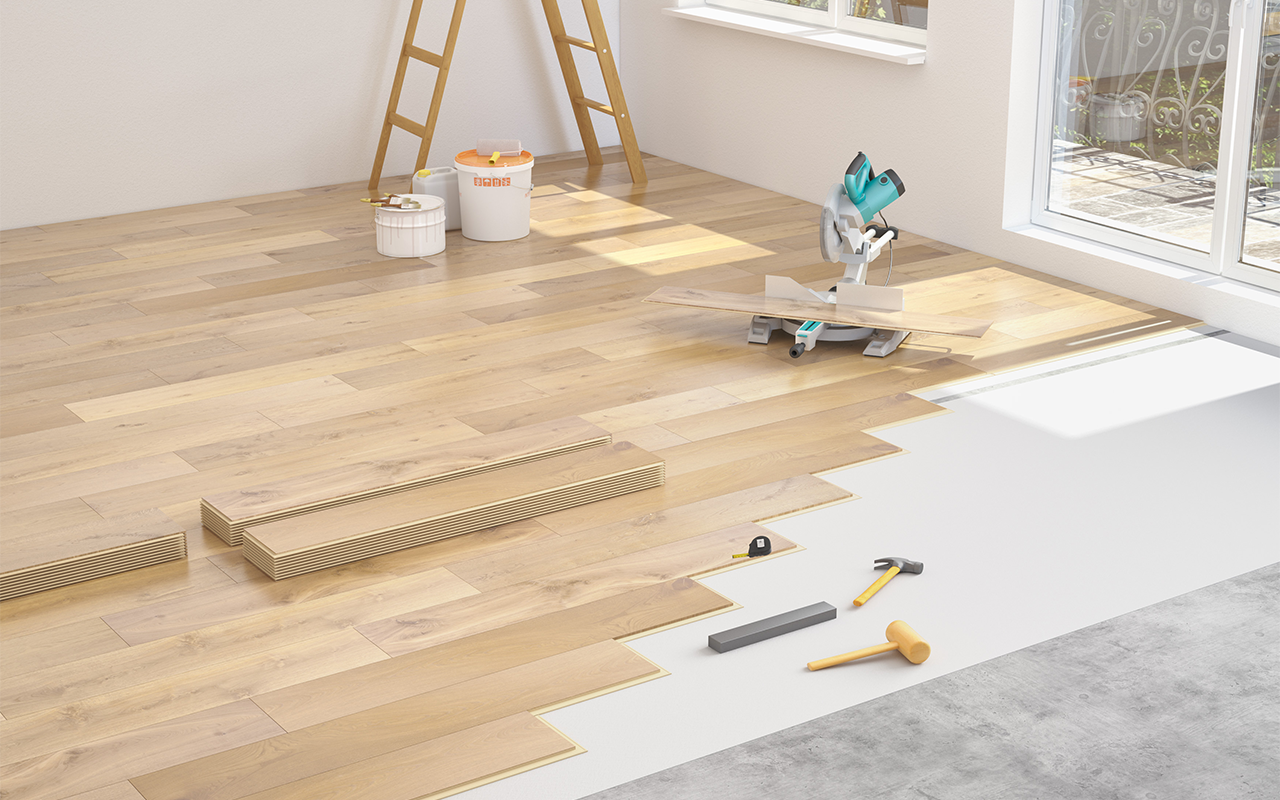 Carrelage parquet salon
