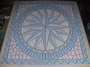 Carrelage mosaique rose des vents
