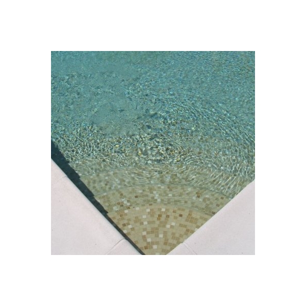 Carrelage piscine bleu marine