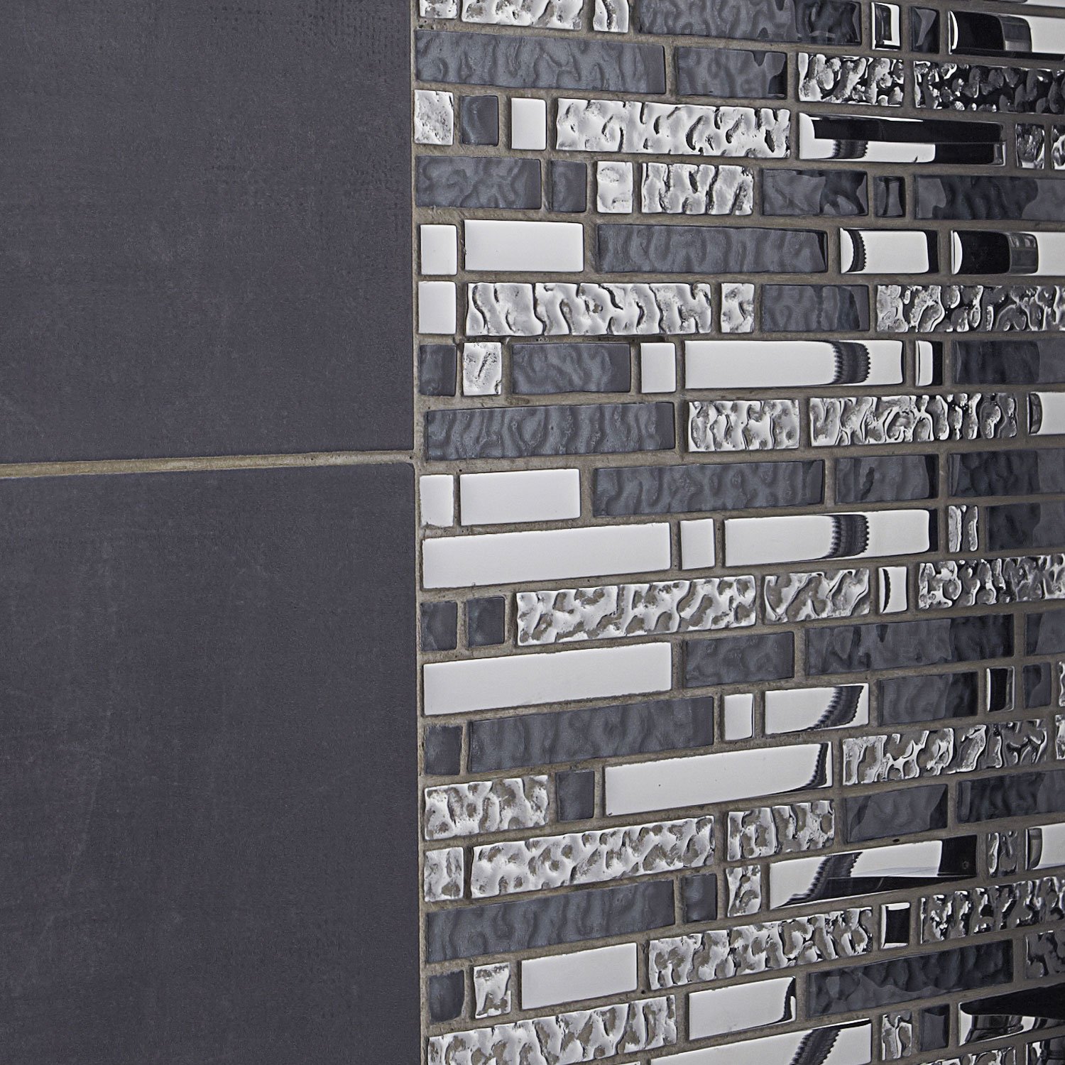 Carrelage mosaique chrome