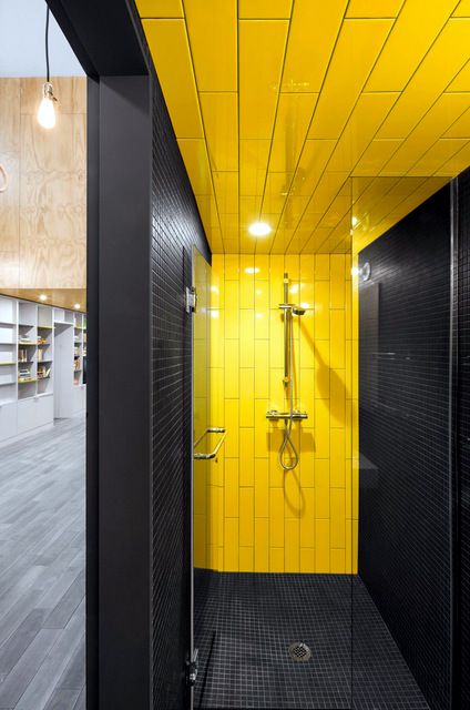 Carrelage gris jaune
