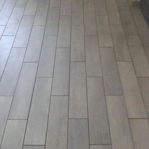 Carrelage parquet gris clair