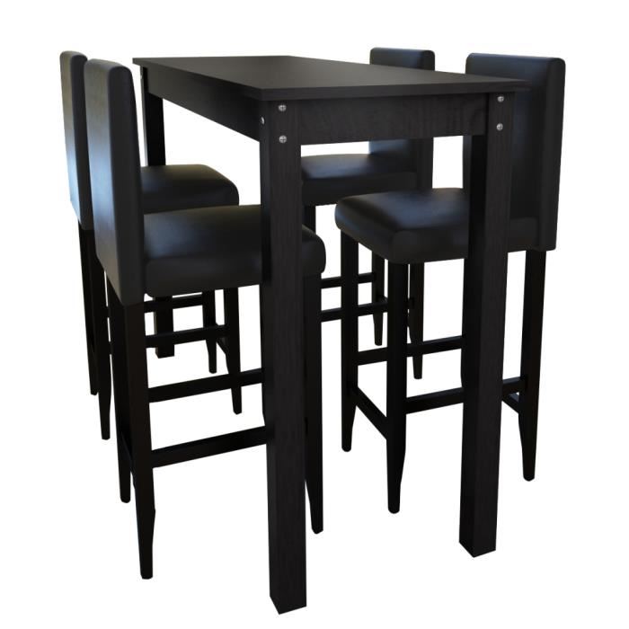 Table de cuisine haute avec tabouret