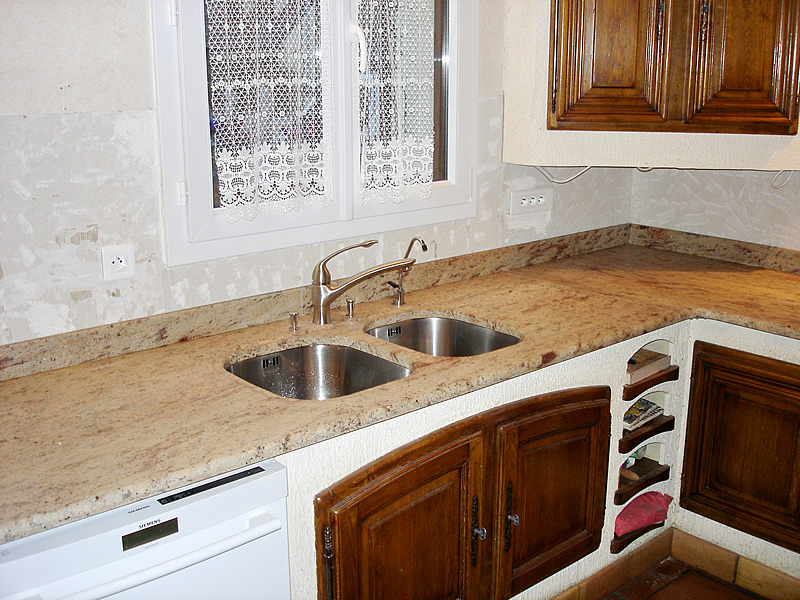 Plan de travail en granite pour cuisine