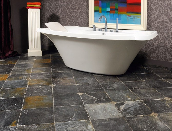 Pose carrelage ardoise naturelle